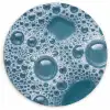 Schuim - Water - Textuur Wandcirkel kunststof plaat 5mm dik klein -3d