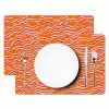 Retro - Golvend - Oranje Placemat vinyl groot 368 -zzsfeer2_Kitchenyeah-website