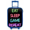 Qoute met neon lichten Kinderkoffer - Blauw klein -zz3dotto