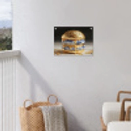 Delftsblauw - Goud - Burger tuinposter los doek klein -sfeer8