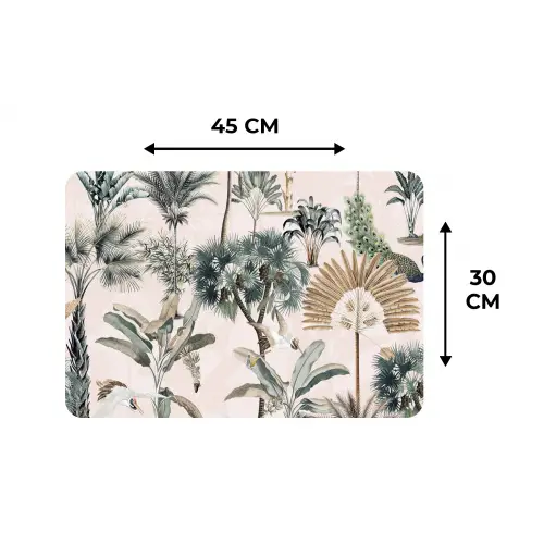Bladeren - Monstera - Jungle - Tropical Placemat vinyl groot -specs