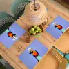 Papegaai - Koksmuts - Vogel - Leuk Placemat vinyl groot -zzsfeer5_Kitchenyeah-website