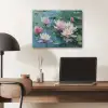 Waterlelies - Bloemen - Roze - Water PET vilt klein -sfeer5