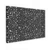 Terrazzo -  Patroon - Zwart - Wit Tuinposter op houten frame 2 cm dik klein 845 -3d