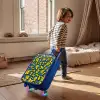 Smiley - Blauw - Geel Kinderkoffer - Blauw klein -sfeer1