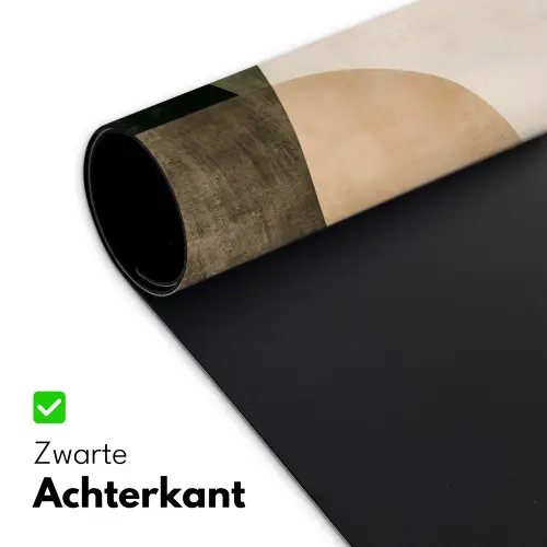 Vormen - Okergeel - Abstract Muismat XXL klein -sfeer2