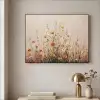 Wilde bloemen - Penseelstreken - Rustgevend Textielframe zwart klein -sfeer2