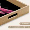 Vlinder - Roze - Nachtvlinder Dienblad Rechthoek middel -USP_HandgreepNL