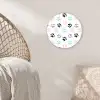 Paw - Pattern - Color Wandcirkel plexiglas klein 852 -sfeer5