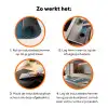 Vissen - Rood - Blauw Inductie beschermer vinyl 3mm klein -zzzzzzz-td-werking