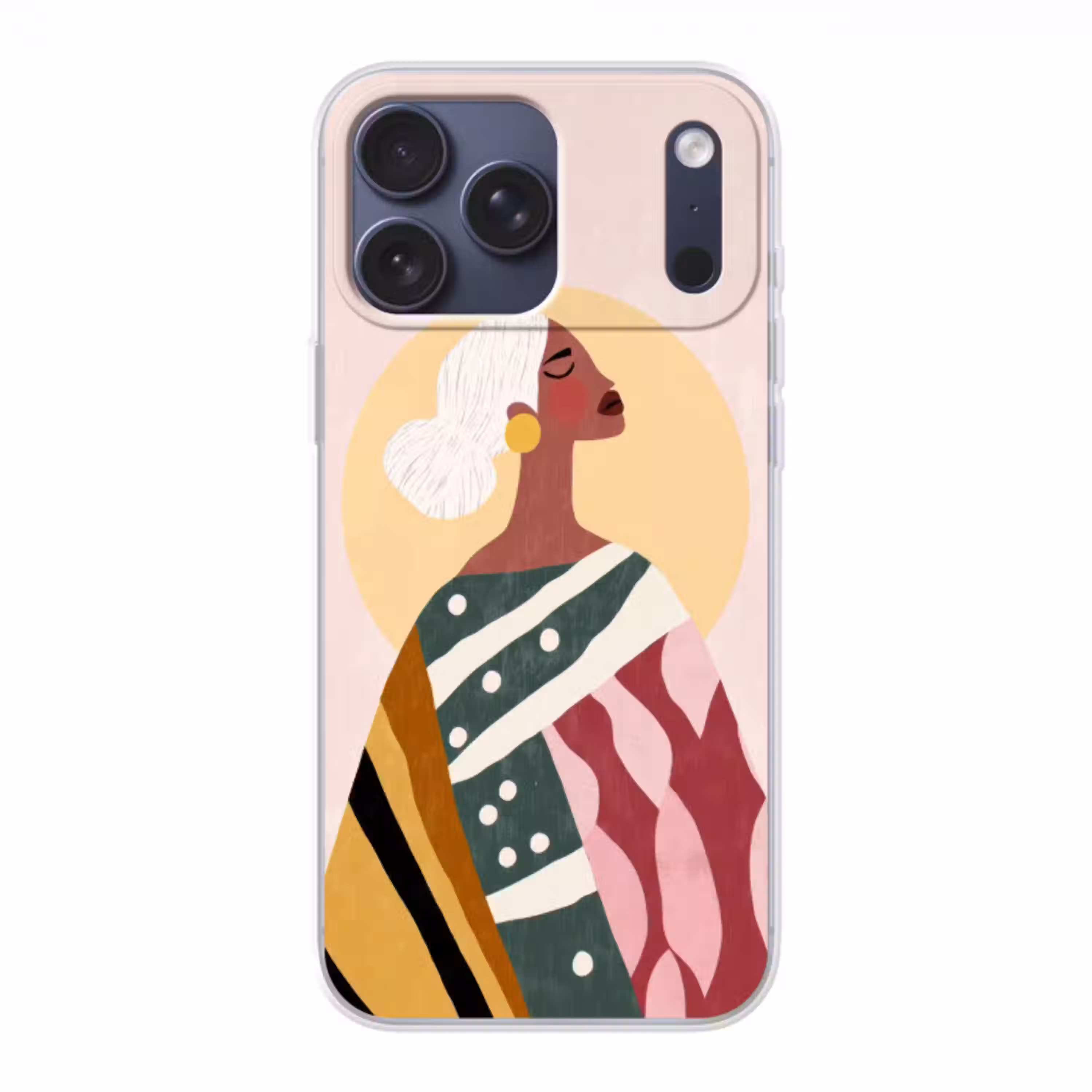 Vrouw - Zon - Kleurrijk Telefoonhoesje iPhone 17 Pro Max klein -3d