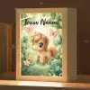 Paard - Bloemen - Vlinders Light Box met kabel (Kinderlampje) klein -zzz_3d_website