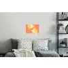 Vogels - Cirkels - Geel Muursticker klein -slaapkamer
