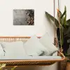 Winter - Kerst - Beton - Gingerbread man tuinposter los doek klein -sfeer7