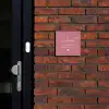 Oudroze - Sierlijk Naambord Vierkant klein -sfeer1-XS