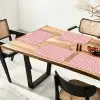 Patroon - Wit - Bliksem - Roze Placemat vinyl groot 368 -zzsfeer4_Kitchenyeah-website