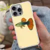 Vis - illustratie - Stippen - Oranje Hoesje iPhone 16 Pro Max met koord klein -sfeer3
