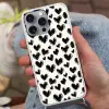 Hartjes - Patroon - Zwart Hoesje iPhone 16 Pro Max met koord klein 804 -sfeer3