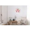 Kippen - Badjas - Krukspelden - Hakken Wandcirkel aluminium klein -woonkamer