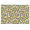 Groen - Retro - Hartjes - Patroon Deurmat klein 898 -zkaufland3d