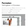 Kreeft - Zwart - Oranje - Wit - Uniek Muismat XXL klein -sfeer5