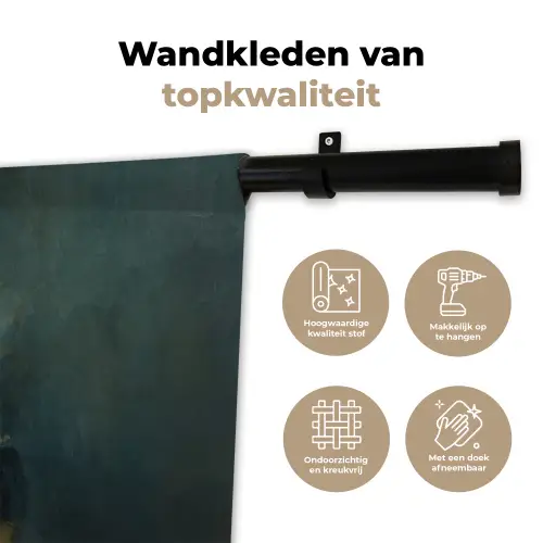 Kroon - Roze druipend verf - Portret Wandkleed katoen klein -sfeer2