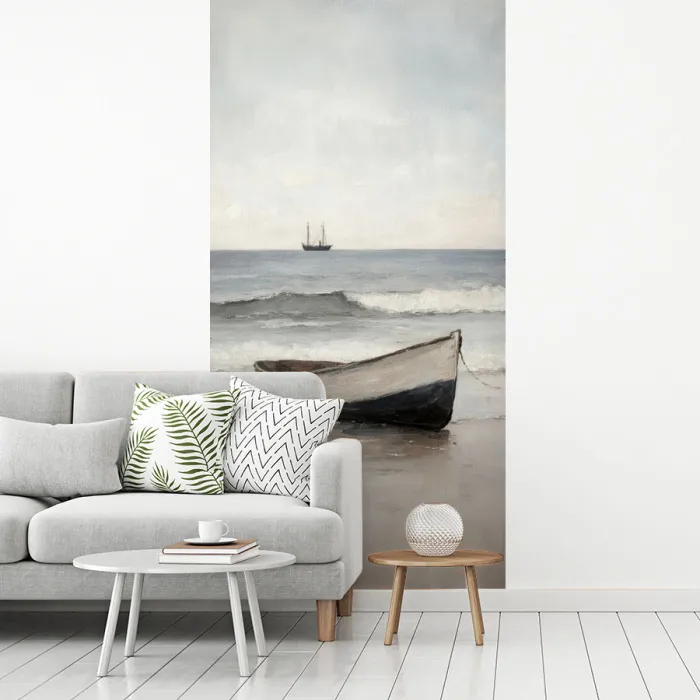 Roeiboot - Zee - Horizon fotobehang vinyl groot -woonkamer