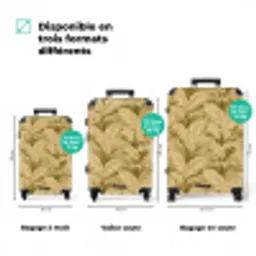 Palmbladeren - Klassiek - Groen NBS - Handbagage koffer - Volwassenen Unisex middel zzzzzzVergelijking_3FR