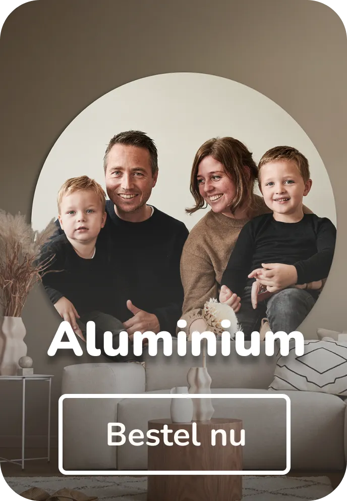 Foto op muurcirkel aluminium