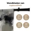 Kleurenpalet - Penseelstreken - Beige - Nevelig Wandkleed katoen klein -sfeer2