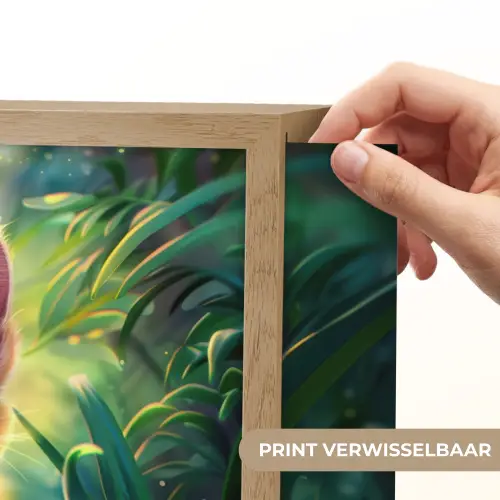 Kat - Huisdier - Natuur Light Box met batterij (Wandlamp kind) middel -USP_websiteprintNL