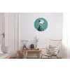 Parkiet - Vogel - Koksmuts - Cute Wandcirkel aluminium klein -woonkamer