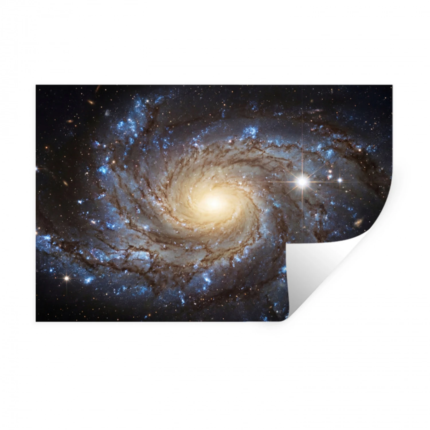Kosmos - Sterrenstelsel - Donker Muursticker klein -3d