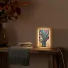 Boom - Levensboom - Kleurrijk - Bloemen - Modern Light Box met kabel (Tafellamp) klein -sfeer4