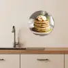 Pannenkoeken - Banaan - Siroop - Wit - Beige KitchenYeah - Keuken - Wandcirkel Forex klein -sfeer3