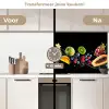 Splash - Fruit - Zwart keuken achterwand 2 middel -voor-na2_NL