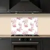 Chimpansee - Beplanting - Rood keuken achterwand spatscherm klein 900 -sfeer1