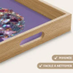 Edelstenen - Glitters - Paars - Kleurrijk Dienblad Rechthoek middel -USP_HandgreepFR