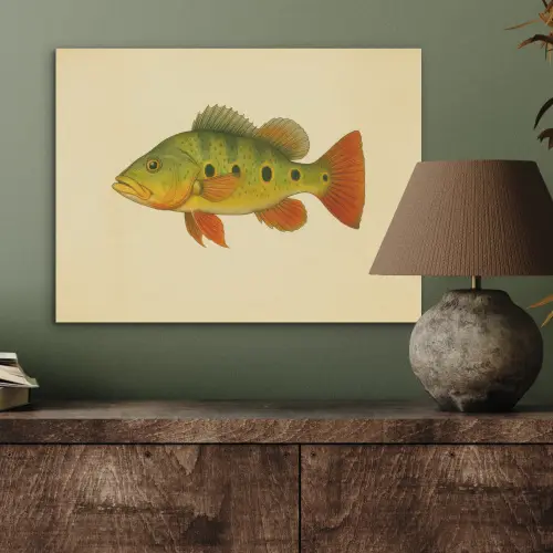 Schubben - Vis - Groen - Illustratie PET vilt klein -sfeer2