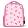 Roze hartjes Kinderrugzak - Roze middel -3d