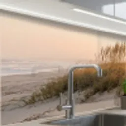 Duinlandschap - Zonsondergang - Strand keuken achterwand 2 middel -zzzz3d_schuin
