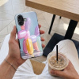 Dier - Ballon - Pasteltinten - Glanzend Toughcase MagSafe Apple iPhone 17 klein -Sfeer1M