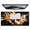 Bloemen - Goud - Graffiti - Zwart - Abstract Muismat XXL klein -3d