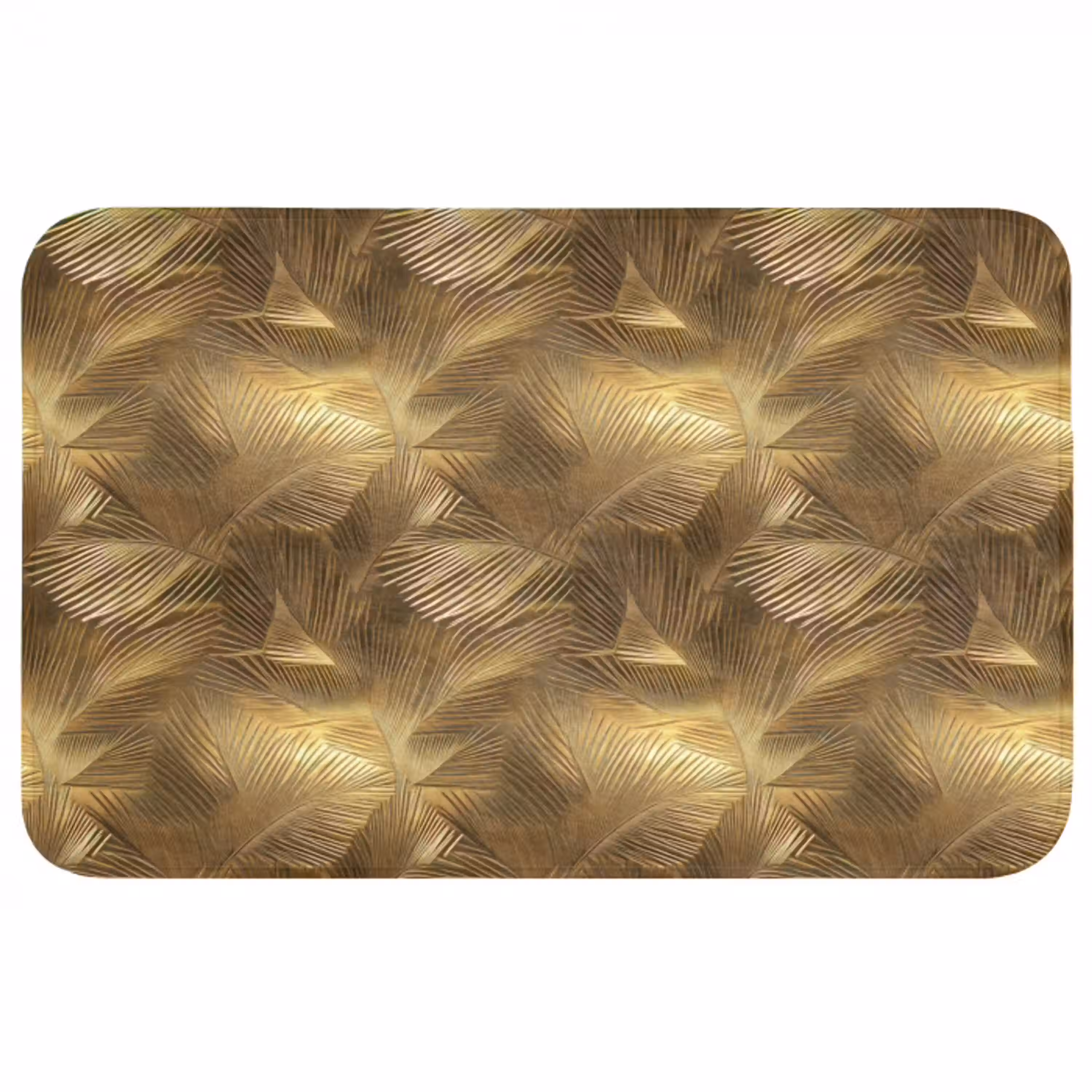 Palm - Waaier - Goud Badmat middel 997 -3d