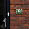 Groen zebra - Klassiek Naambord Rechthoek middel -sfeer1-rechthoek-S