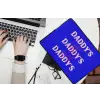 Blauw - Daddy's - Blokletters laptophoes neopreen klein -bureau