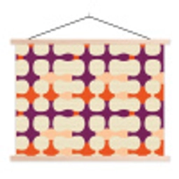 Modern - Patroon - Kleurrijk textielposter latten blank klein 122 -3d