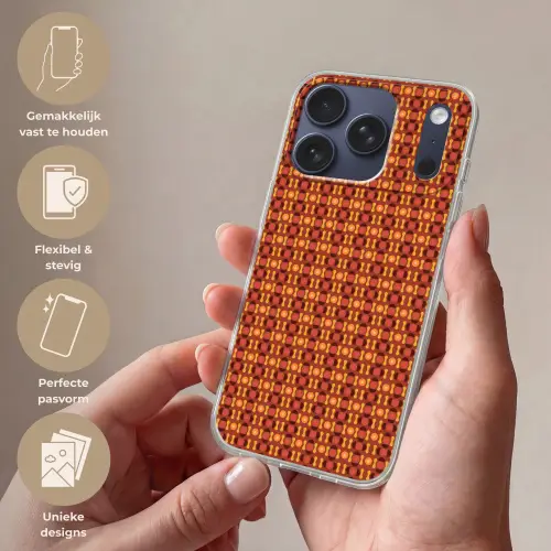 Retro - Disco - Hippie Telefoonhoesje iPhone 17 Pro klein 878 -sfeer3_NL