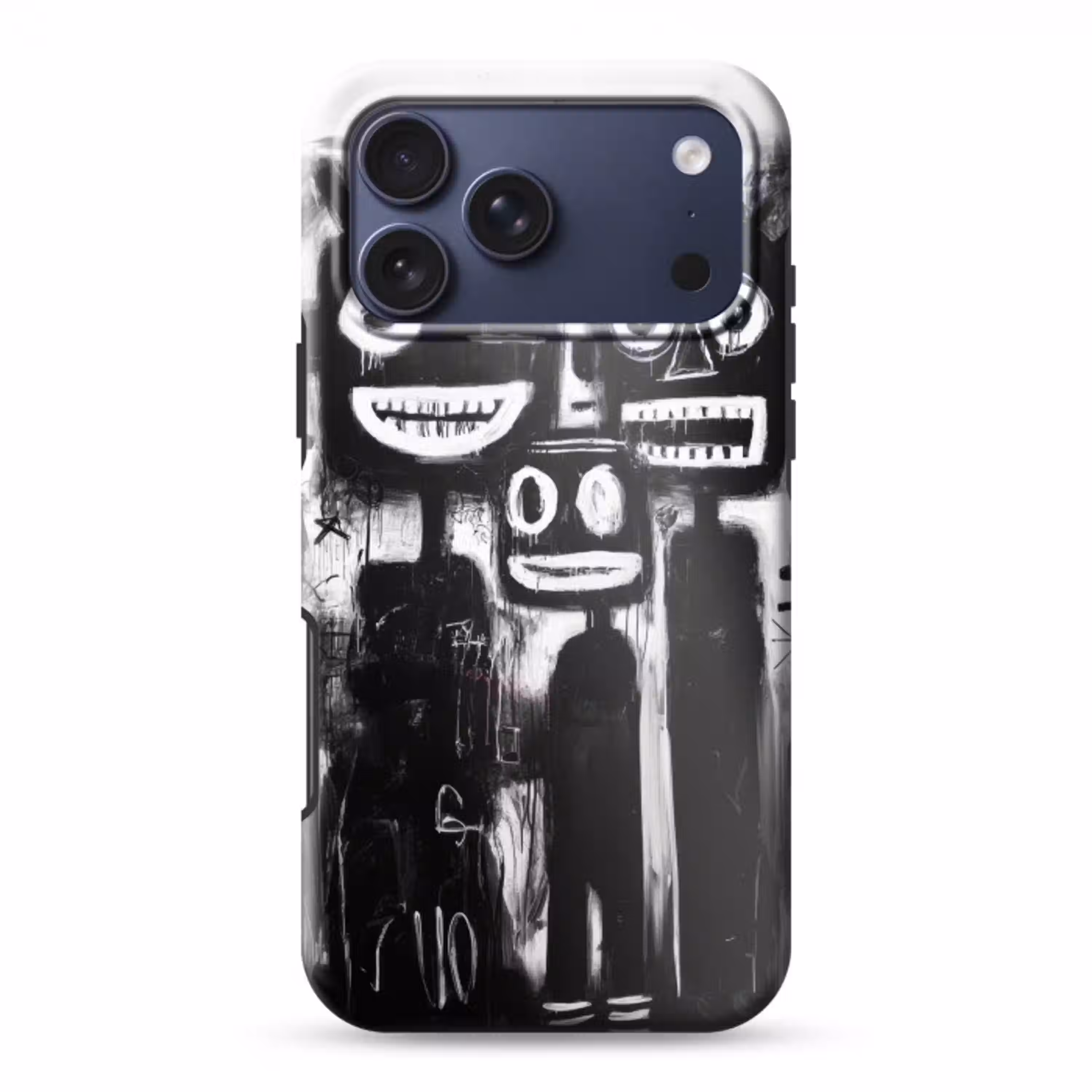 Schilderij - Figuren - Zwart - Abstract Toughcase MagSafe Apple iPhone 17 Pro Max klein -3d