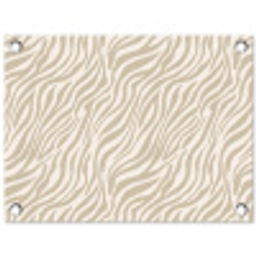 Zebra - Patroon - Beige tuinposter los doek klein 239 -3d
